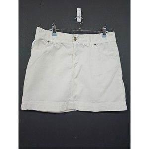Lily Pulitzer White Corduroy Meggie Skirt Sz 6